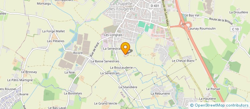 localisation de l'entreprise MONSIEUR EUGENE LOUAZEL  LA CHAPELLE-DES-FOUGERETZ