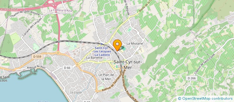 localisation de l'entreprise MONSIEUR EUGENE LUQUET à SAINT-CYR-SUR-MER