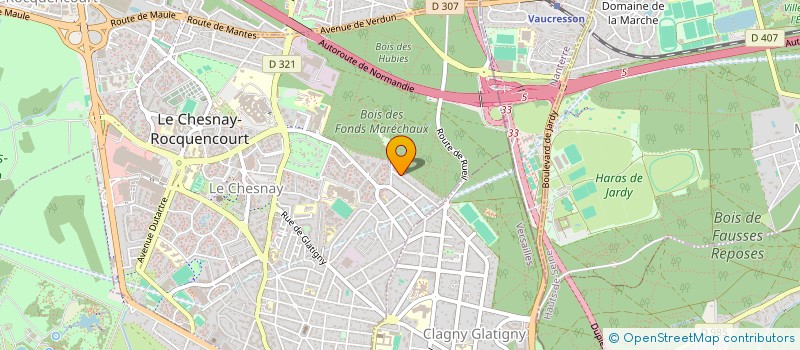 localisation de l'entreprise MONSIEUR EUGENE MAGNAVAL  LE CHESNAY-ROCQUENCOURT