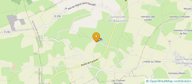 localisation de l'entreprise MONSIEUR EUGENE MARGUERIE  SORTOSVILLE-EN-BEAUMONT