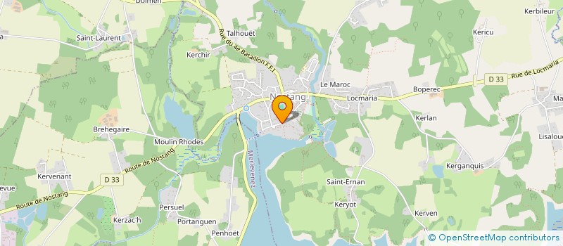 localisation de l'entreprise MONSIEUR EUGENE MENTEC  LANDAUL