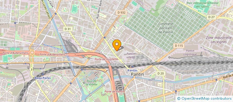 localisation de l'entreprise MONSIEUR EUGENE MOREAU  PANTIN
