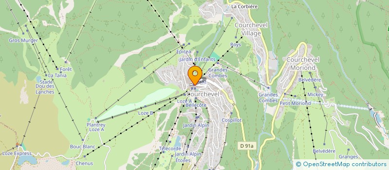 localisation de l'entreprise MONSIEUR EUGENE MUGNIER à COURCHEVEL