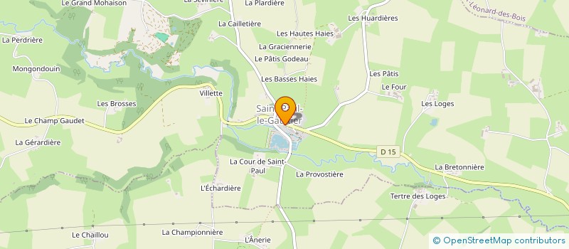 localisation de l'entreprise MONSIEUR EUGENE NICOLE  SAINT-PAUL-LE-GAULTIER