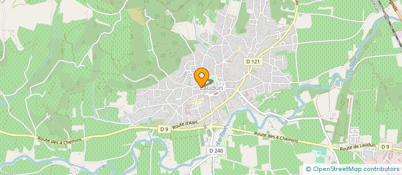 localisation de l'entreprise MONSIEUR EUGENE PELLATON  LAUDUN-L'ARDOISE