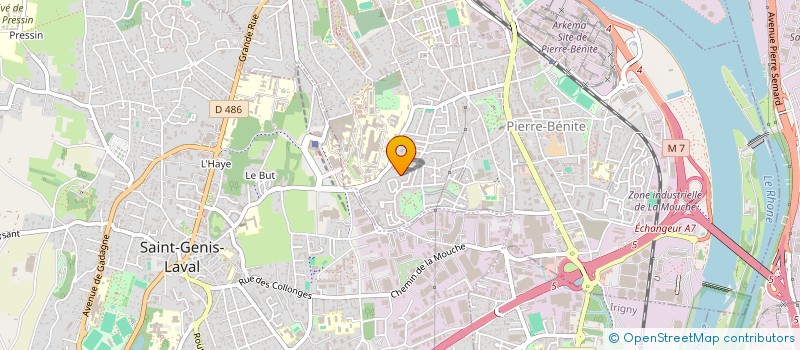 localisation de l'entreprise MONSIEUR EUGENE PENNET  OULLINS-PIERRE-BENITE