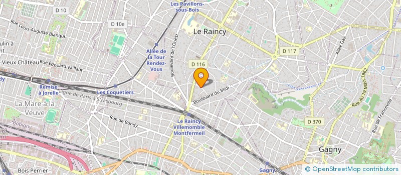 localisation de l'entreprise MONSIEUR EUGENE PODOLAK à LE RAINCY