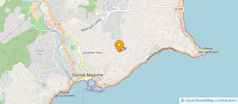 localisation de l'entreprise MONSIEUR EUGENE PRE à SAINTE MAXIME