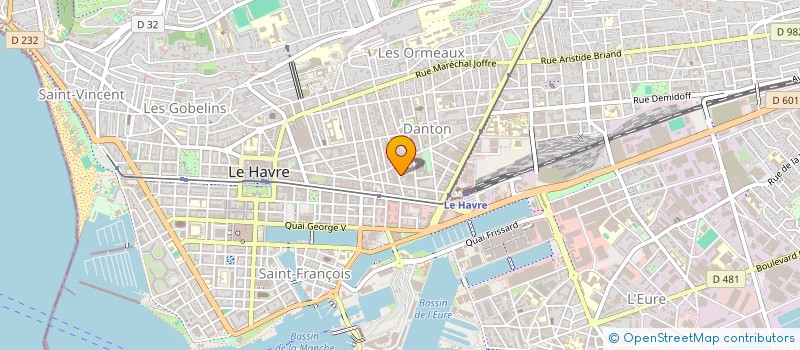 localisation de l'entreprise MONSIEUR EUGENE RENAULT à LE HAVRE
