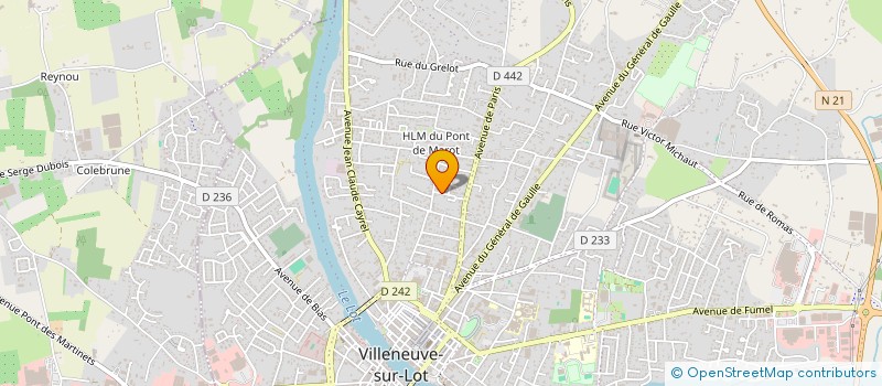 localisation de l'entreprise MONSIEUR EUGENE ROBERT  VILLENEUVE-SUR-LOT