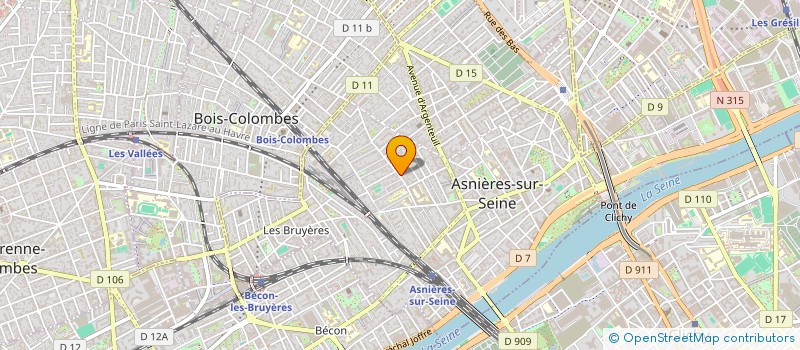 localisation de l'entreprise MONSIEUR EUGENE ROUX  ASNIERES-SUR-SEINE