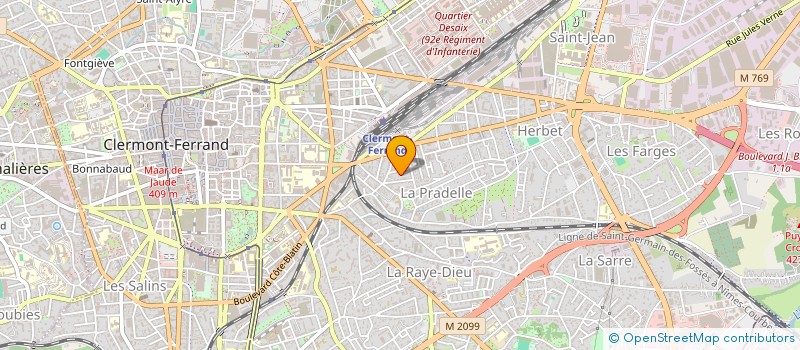 localisation de l'entreprise MONSIEUR EUGENE SEMITIERE  CLERMONT-FERRAND