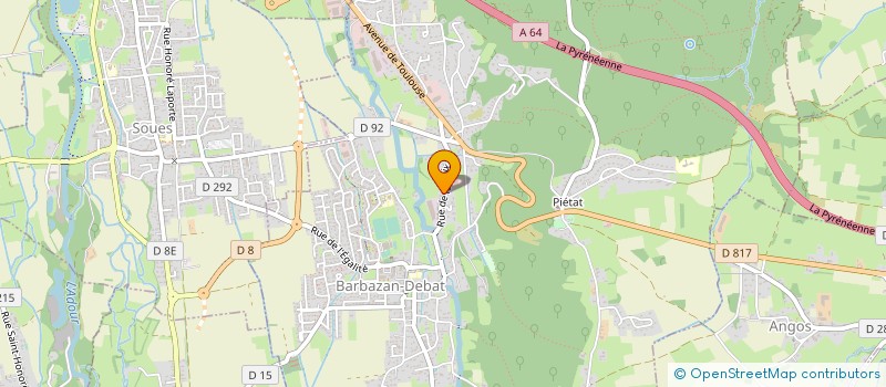 localisation de l'entreprise MONSIEUR EUGENE SYLVAIN PEBAY  BARBAZAN-DEBAT