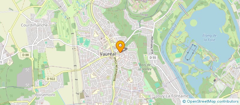 localisation de l'entreprise MONSIEUR EUGENE TCHATCHOUANG KOUOKAM  VAUREAL