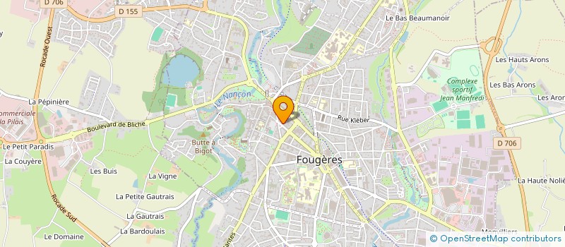 localisation de l'entreprise MONSIEUR EUGENE TREHET  FOUGERES