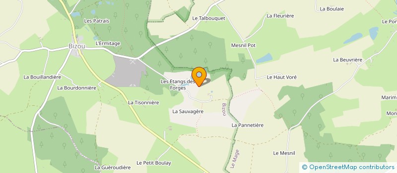 localisation de l'entreprise MONSIEUR EUGENE TREHOREL à BIZOU