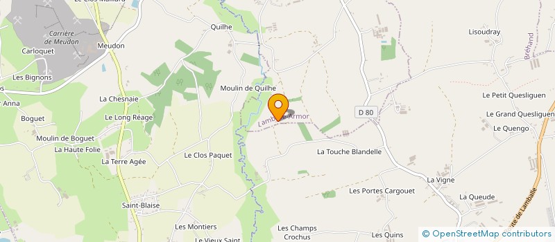 localisation de l'entreprise MONSIEUR EUGENE VERMEERSCH  LAMBALLE-ARMOR