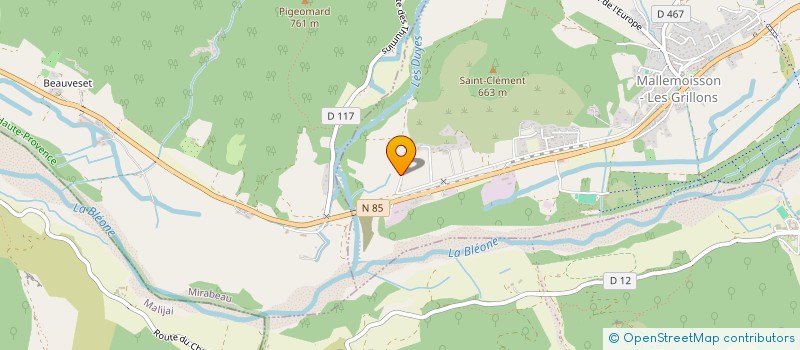 localisation de l'entreprise MONSIEUR EUGENIO COMITE  MALLEMOISSON