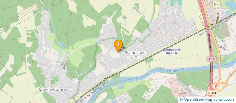 localisation de l'entreprise MONSIEUR EUGENIU BELEI  CHAMPAGNE-SUR-OISE