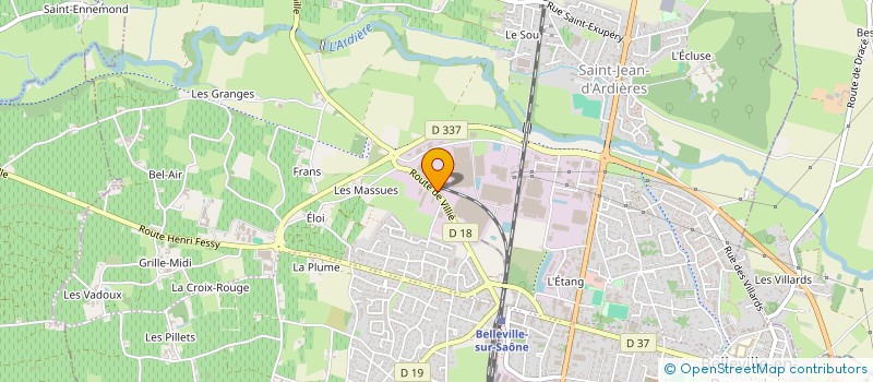 localisation de l'entreprise MONSIEUR EURO ECHIROLLES  BELLEVILLE-EN-BEAUJOLAIS