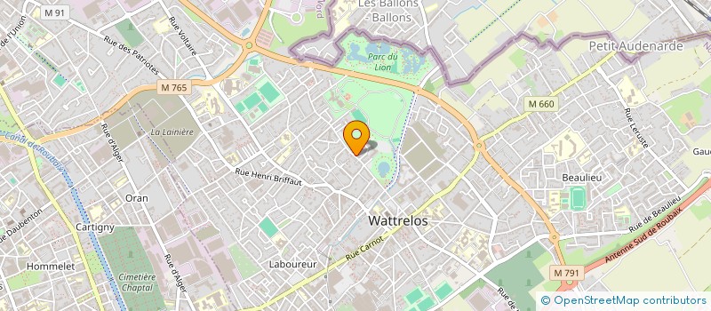 localisation de l'entreprise MONSIEUR EUSEBIO DA SILVA  WATTRELOS