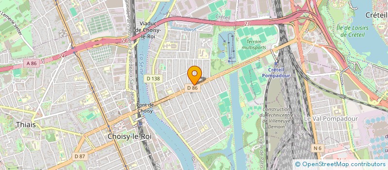 localisation de l'entreprise MONSIEUR EUSEBIO FERREIRA DA CONCEICAO  CHOISY-LE-ROI