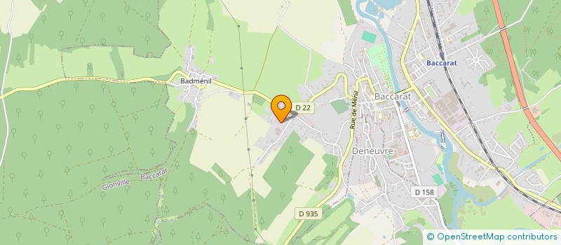 localisation de l'entreprise MONSIEUR EUSEBIO RODRIGUES  BACCARAT