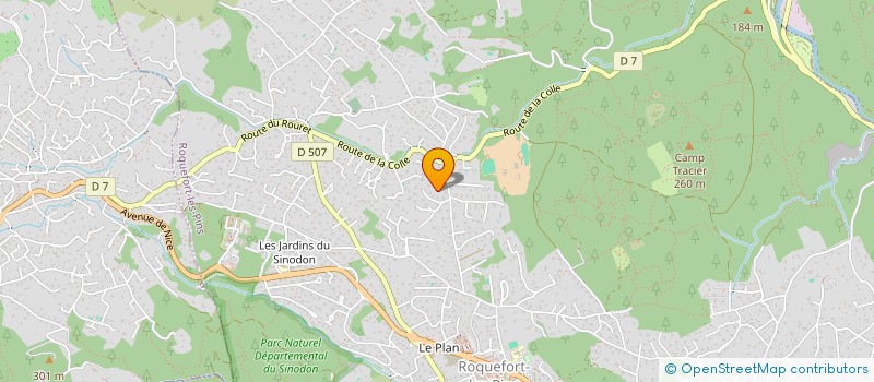 localisation de l'entreprise MONSIEUR EUXANE LEVY à ROQUEFORT-LES-PINS
