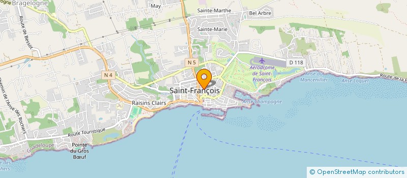 localisation de l'entreprise MONSIEUR EVAN ALBERI  SAINT-FRANCOIS