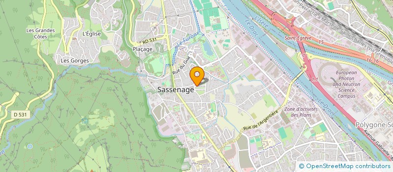 localisation de l'entreprise MONSIEUR EVAN BENOULHA  GRENOBLE