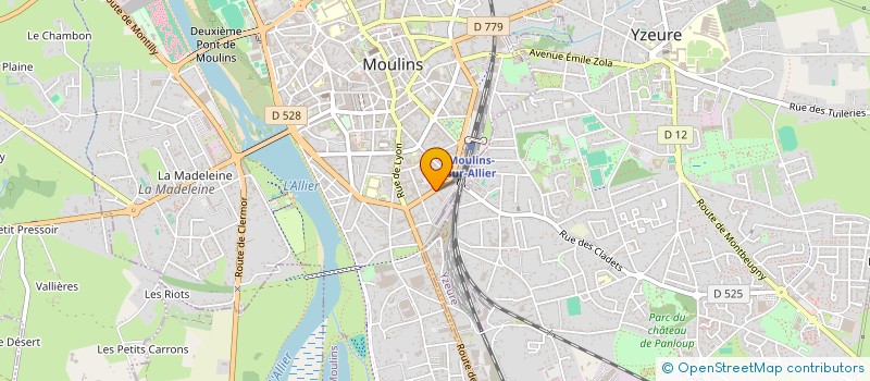 localisation de l'entreprise MONSIEUR EVAN BILLON  MOULINS