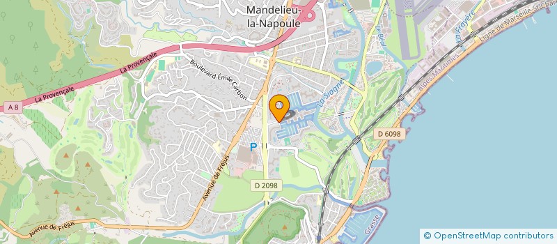 localisation de l'entreprise MONSIEUR EVAN BISE  MANDELIEU LA NAPOULE