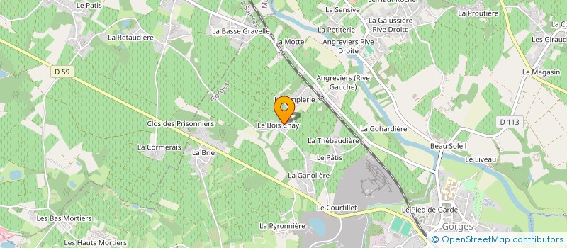 localisation de l'entreprise MONSIEUR EVAN BLANCHARD  GORGES