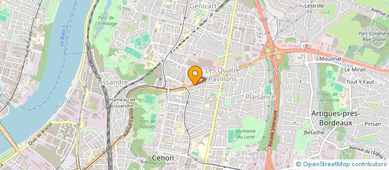 localisation de l'entreprise MONSIEUR EVAN BLESES  CENON