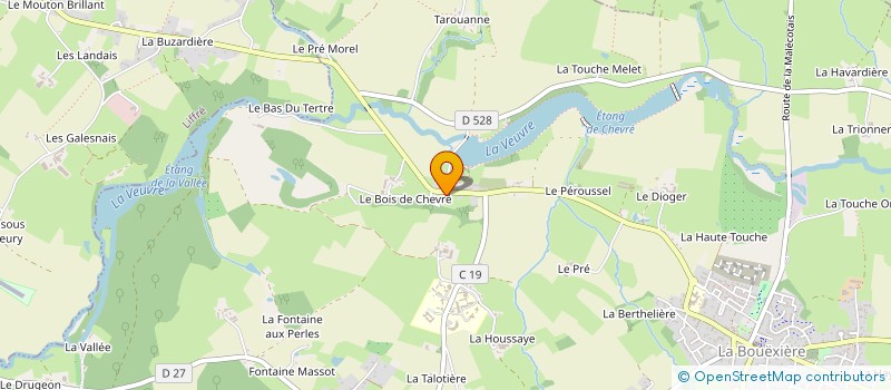 localisation de l'entreprise MONSIEUR EVAN BOUE  LA BOUEXIERE