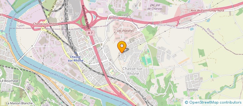 localisation de l'entreprise MONSIEUR EVAN CALAMERA  CHASSE-SUR-RHONE