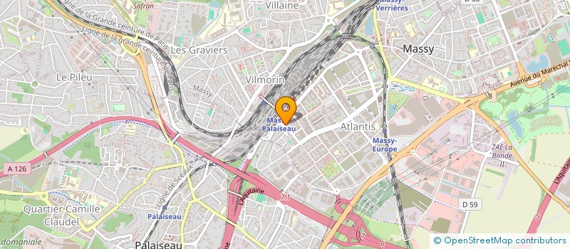 localisation de l'entreprise MONSIEUR EVAN CAO  MASSY