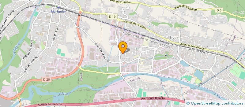 localisation de l'entreprise MONSIEUR EVAN CHAPRON  THYEZ