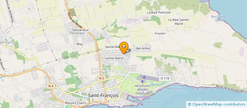 localisation de l'entreprise MONSIEUR EVAN CHATAIN  SAINT-FRANCOIS