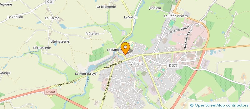 localisation de l'entreprise MONSIEUR EVAN CHAUVIGNE à LYS-HAUT-LAYON