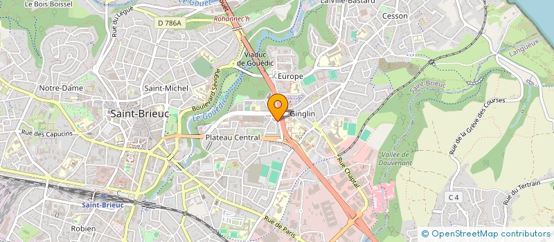 localisation de l'entreprise MONSIEUR EVAN CORNILLET à SAINT-BRIEUC