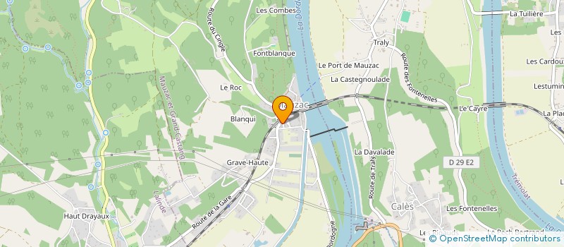 localisation de l'entreprise MONSIEUR EVAN COUSSANTIEN  MAUZAC-ET-GRAND-CASTANG