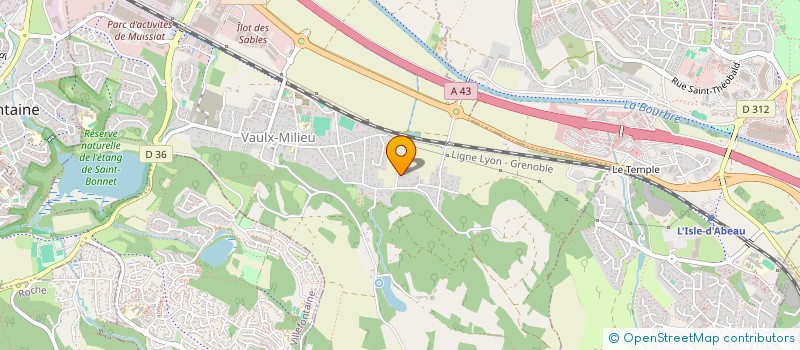 localisation de l'entreprise MONSIEUR EVAN DELANNAY  VAULX-MILIEU