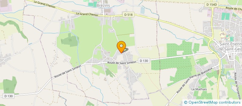 localisation de l'entreprise MONSIEUR EVAN DENIS  BREZINS