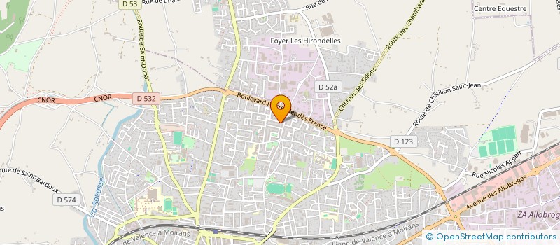 localisation de l'entreprise MONSIEUR EVAN FEREZ  ROMANS-SUR-ISERE