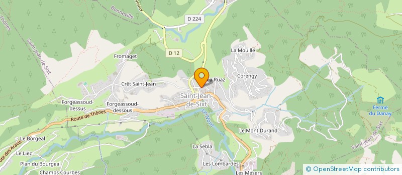 localisation de l'entreprise MONSIEUR EVAN GERVEX  SAINT-JEAN-DE-SIXT