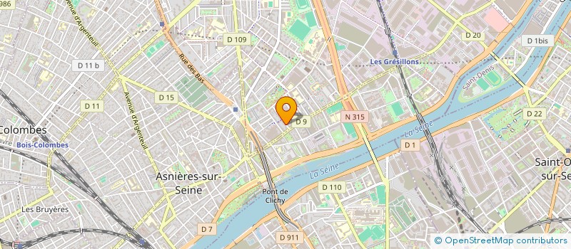 localisation de l'entreprise MONSIEUR EVAN GOMIS  GENNEVILLIERS