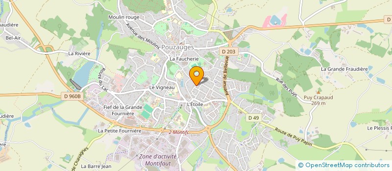 localisation de l'entreprise MONSIEUR EVAN LAINE  POUZAUGES