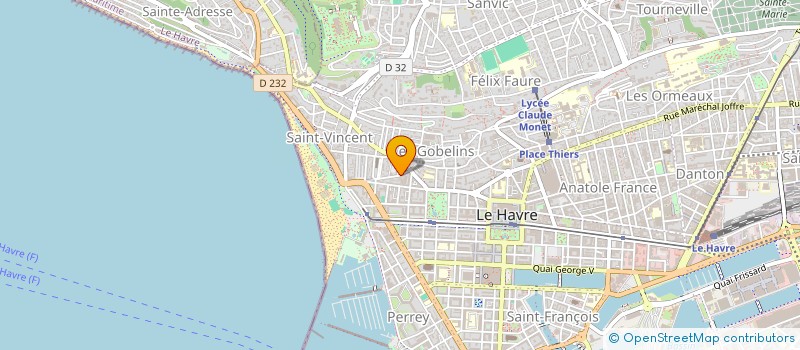 localisation de l'entreprise MONSIEUR EVAN LANGEVIN à LE HAVRE