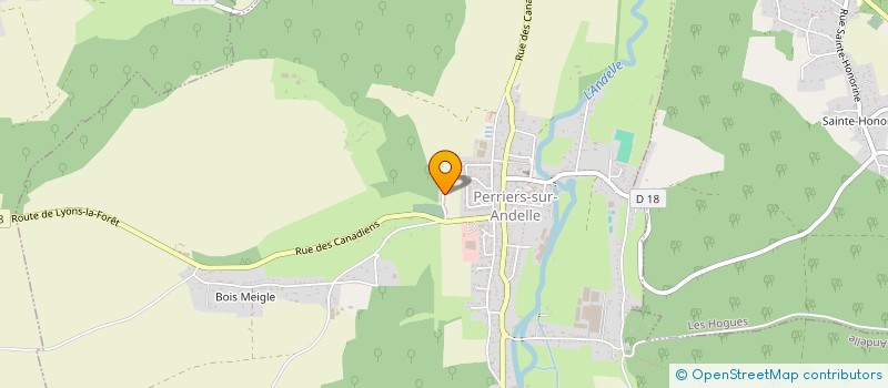 localisation de l'entreprise MONSIEUR EVAN LARGILLIERE  PERRIERS-SUR-ANDELLE